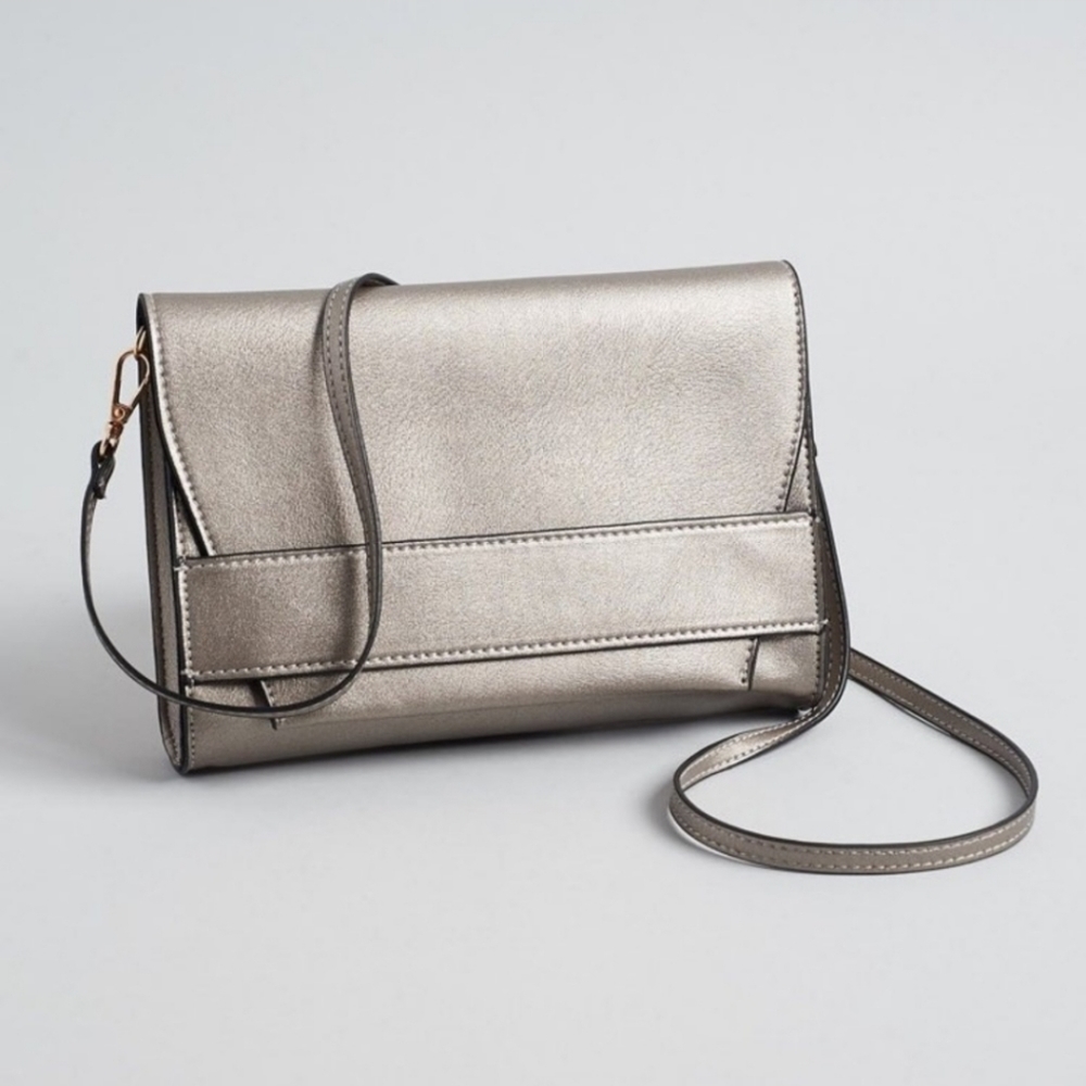 Chrome crossbody / clutch bag from Summer & Rose